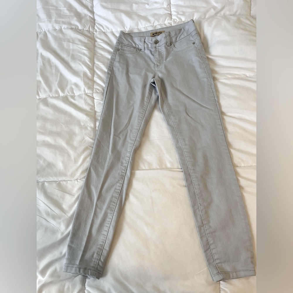light blue, blue spice skinny jeans